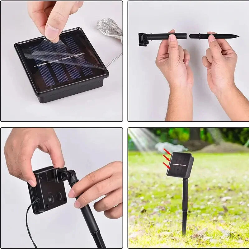 Solar Christmas Stake Light Outdoor Solar Garden Light Solar Landscape Pathway Light For Lawn Patio Yard Waterproof