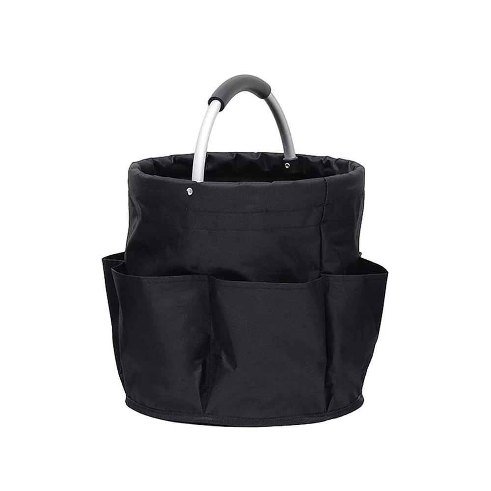 Portable Oxford Cloth Storage Basket Picnic Basket Storage Bag Picnic Bag Wash Storage Swimming Tool Chair Handheld Foldable Storage Basket for Home Travel