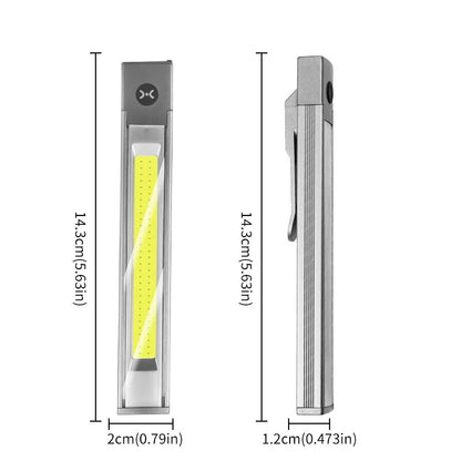 Bikight Multifunction Pen Light High-Bright Flood Light Flashlight With Spotlight Type-C Charging Magnetic Absorbing Work Lamp