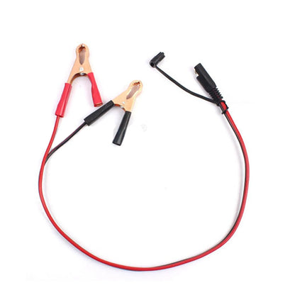 FOXSUR Battery Charger Clip Cable SAE to Alligator Clip Cable DC Cable SAE Quick Connect Charging Cable