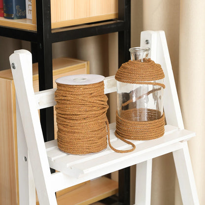 5MM 8-strand 100M Per Roll Cotton Rope Natural Cotton Twisted Macrame Rope String DIY Craft Knitting Making Macrame Cord