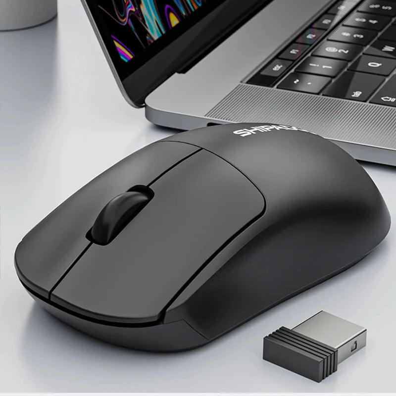 SHIPADOO W200 2.4G Wireless Mouse 1000DPI Ergonomics Laptop Tablet Desktop Gamer Mice Plug and Play