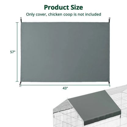 Metal Chicken Coop, 21ft x 3.5ft Chicken Run Pen for Yard with Cover Outdoor Metal Portable Chicken Tractor Cage Enclosure Crate Outside for Small Animals Duck Rabbit Hen