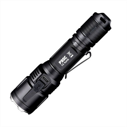 Fitorch P30C High Performance Flashlight 1600 Lumens USB Type-C Rechargeable 18650 Battery Compact Tactical Flashlight
