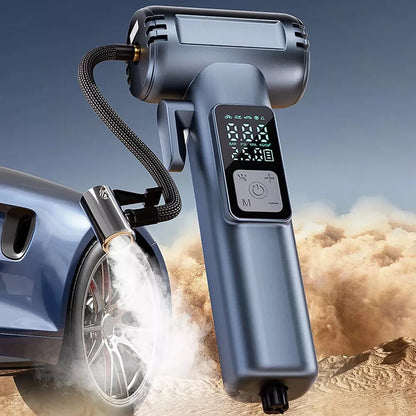 150 PSI Portable Car Inflator Pump Cordless Car Air Pump Electric High Pressure Tire Inflator Built-in Pressure Gauge
