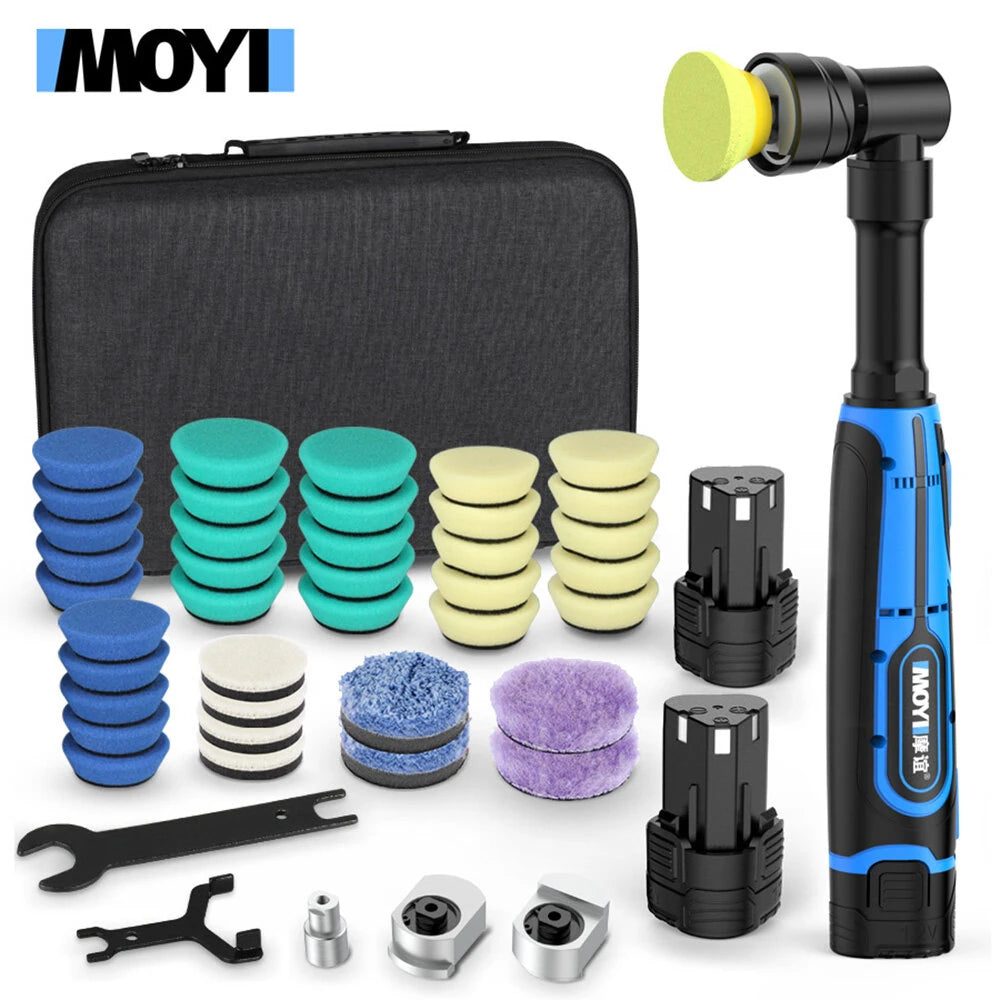 Portable Handheld Electric Polishing Machine Car Polishing Waxing Glaze Sealing Machine 5 Adjustable Speed Levels Car Polishing Maintenance