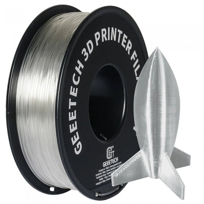 Geeetech PLA Transparent 3D Printer Filament 1.75mm 5kg/10kg High Precision Dimensional Accuracy Clog Free Bubble Free Eco Friendly Vacuum Packaging