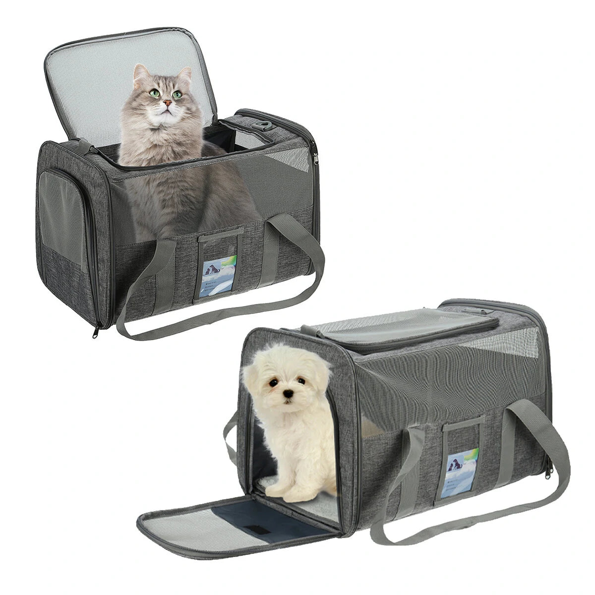 Pet Carrier Airline Approved, Soft-Sided Cat Carriers for Medium Cats Small Cats, Softy Dog Carriers for Small Dogs Medium Dogs
