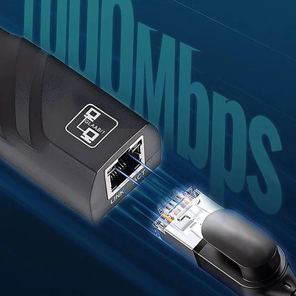 USB3.0 Gigabit Ethernet Adapter Type-C to RJ45 Network Card Mini PC Desktops Laptop Accessories Plug and Play