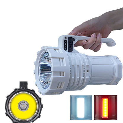 LED Brightest Power Charger Rechargeable Built-in Batter Flashlight Search high Light Rechargeable Light