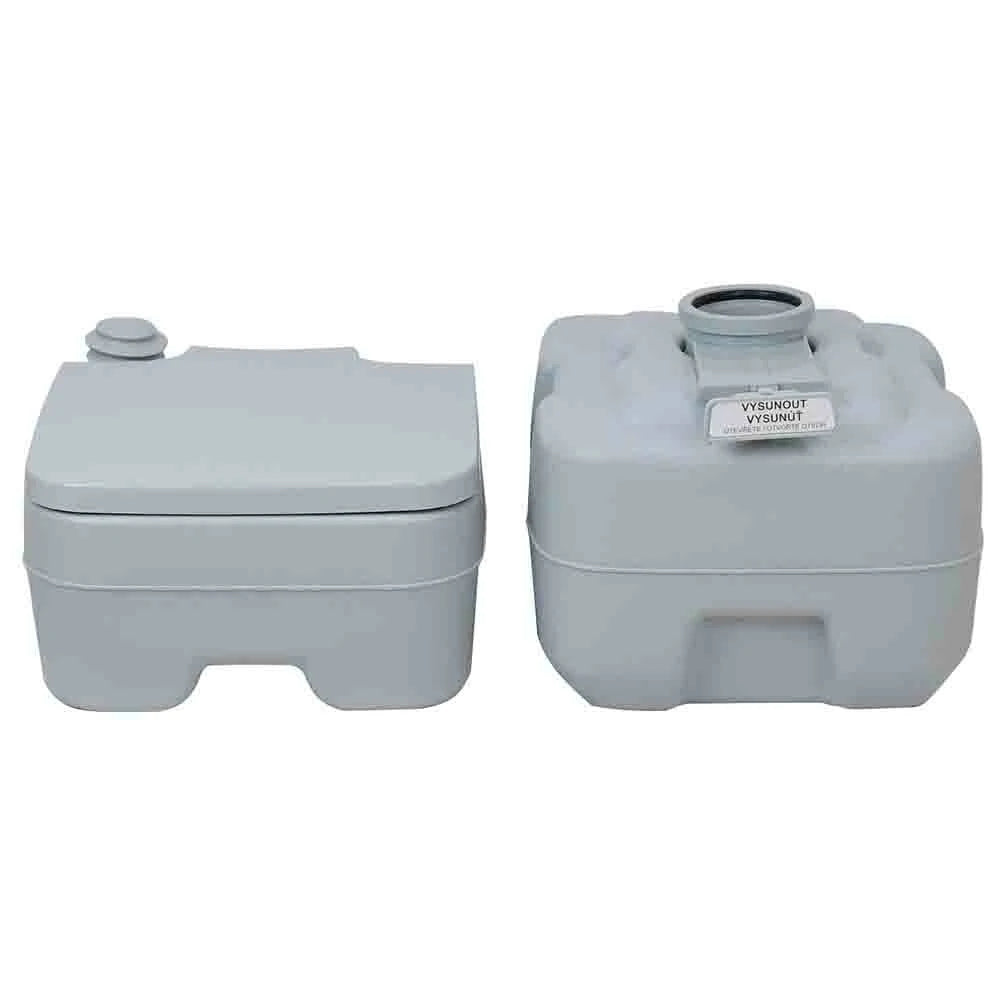 [EU Direct] CALTER Portable Outdoor Camping Toilet - Travel Toilet with Anti-leak Seal Ring, Enlarged Water Tank Capacity of 12L and Waste Tank of 20L for Travel & Emergency Use, C-CHEM-WC20-12