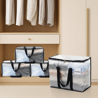 40L 4-Pack Storage Bag Organizer Set Space Saving Foldable Design Includes 38x24x8cm Packaging Lightweight