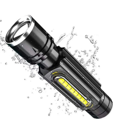 Bikight WL82 X9 LED+COB USB Charging Flashlight Zoomable 5 Modes LED Torch Flash Light Magnetic Attraction Waterproof Outdoor Camping Lantern