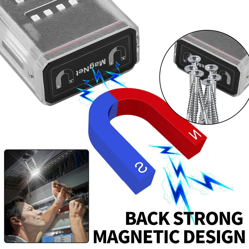 Multifunctional Handheld Flashlight With Super Bright Side Light Multi-color Outdoor Lighting Small Portable Magnetic Suction Long Battery Life Camping Emergency Lamp