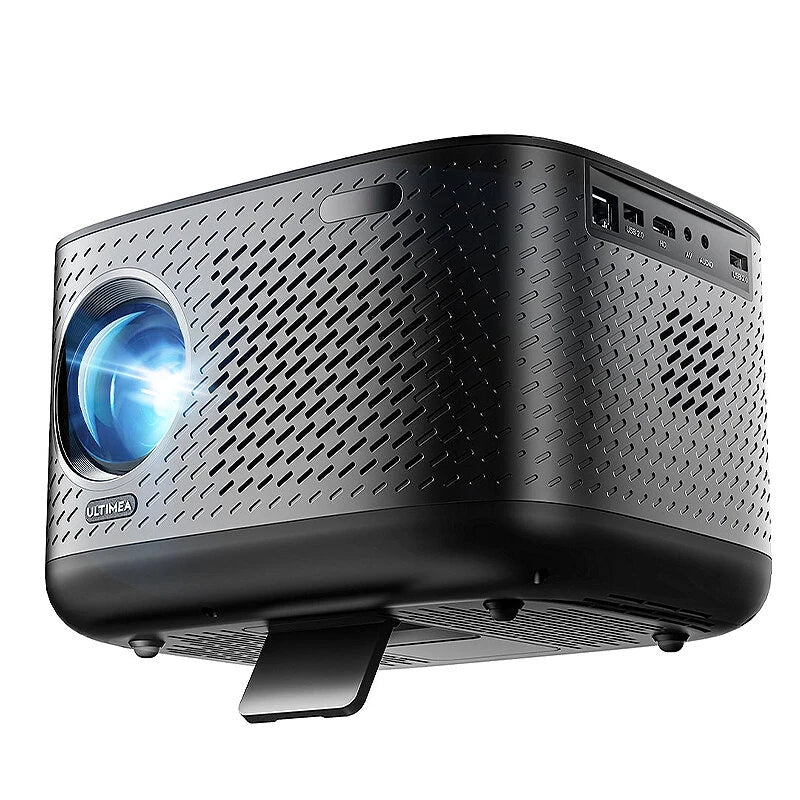 Ultimea Apollo P50 Netflix-Certified LCD Projector 700 ANSI Lumens 4K HLG Portable Projector Dolby Audio WiFi6 bluetooth-Compatible HDR10 Home Theater Auto Algorithm Linux OS