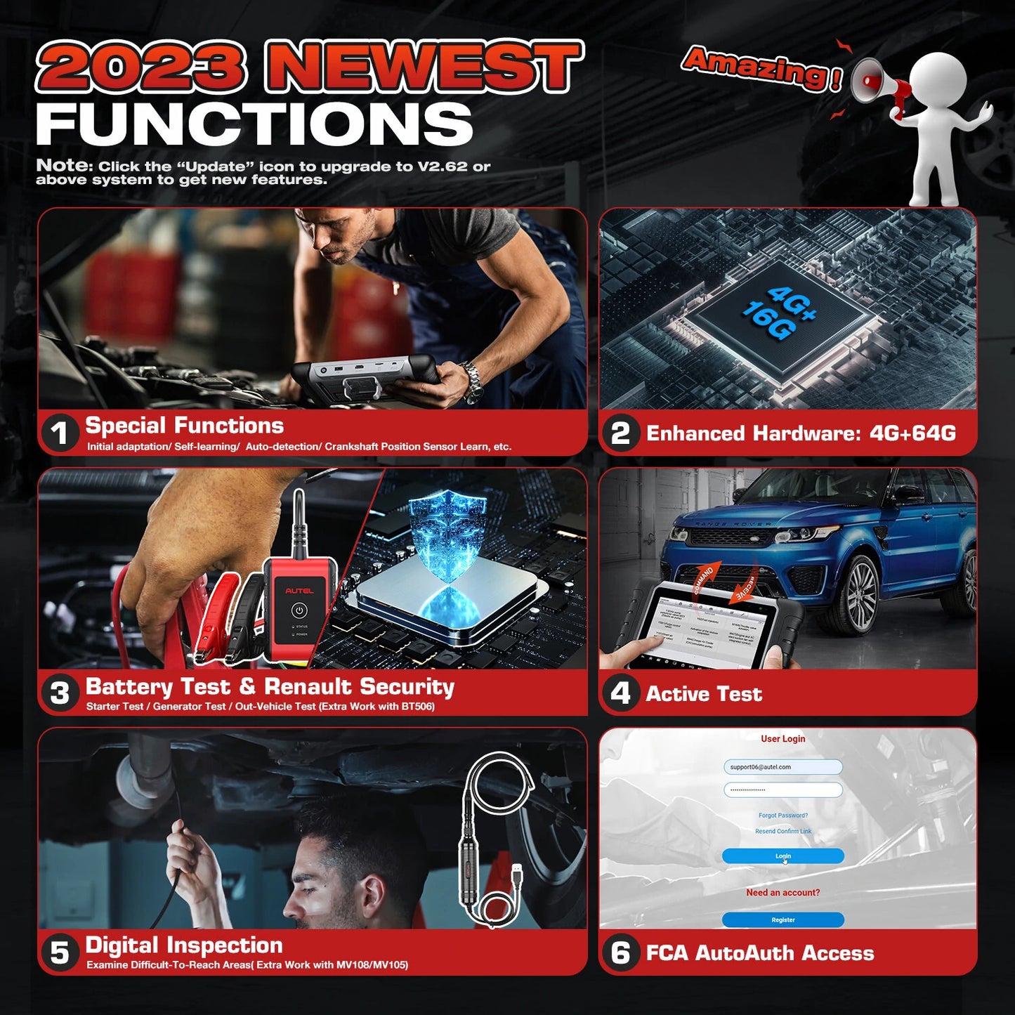 Autel MaxiCOM MK808BT PRO Car Bi-directional Diagnostic Tools OBD2 Scanner Code Reader All System Diagnosis PK MX808S MK808S