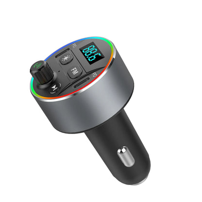 T69 bluetooth V5.0 FM Transmitter Dual 20W PD Car Charger 9 Colors Backlit Light Digital Display Hands-free Calls Voice Control MP3 Music Player Car Kit