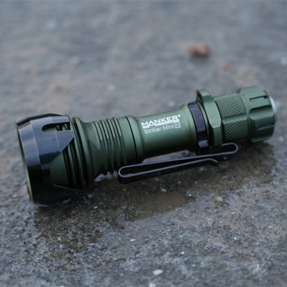 Manker 430 Meters EDC Pocket Tactical Flashlight 14500 Battery Long Range 635 Lumens Rechargeable Mini LED Torch for Camping Lantern Fishing Outdoor