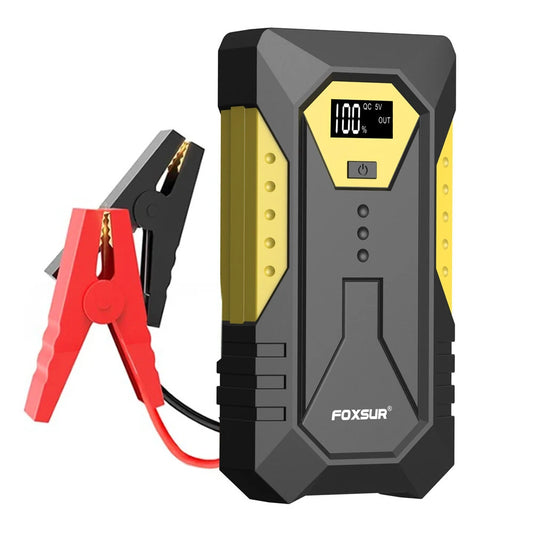 FOXSUR 26800mAh Jump Starter Power Bank 12V 800A Peak Current Car Emergency Startup Power Supply With LED Light