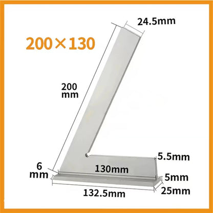 ETOPOO Machinist Carpenter Engineer 60 Degree Angle Ruler Measuring Ruler Corner Ruler With Seat Woodworking Tool