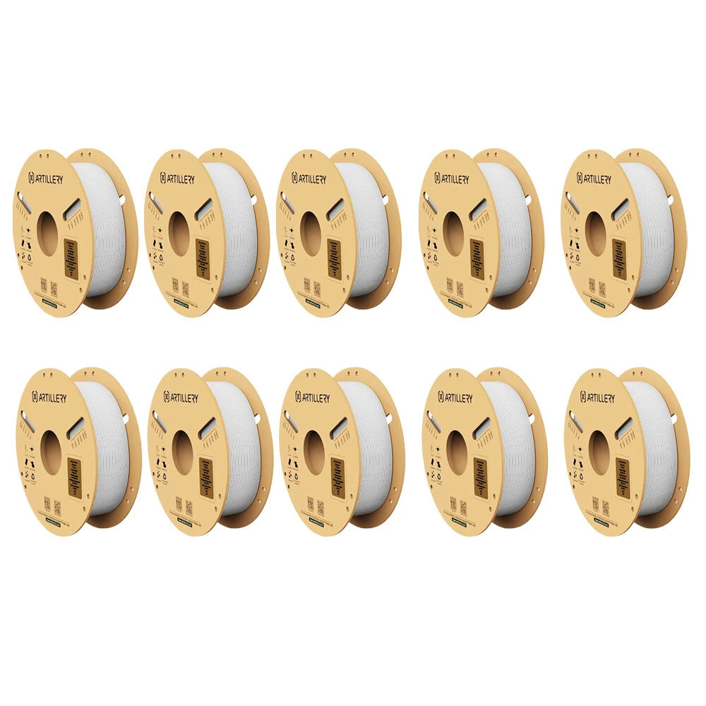 Artillery PLA 3D Printer Filament 1.75mm 10KG White High Precision Eco-Friendly Zero Bubble Perfect for Models and Mechanical Parts