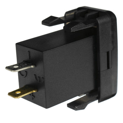 Dual USB QC Car Charger Socket Power Adapter With 12-24V Voltmeter LED Car Accessories 40mm*22mm For Toyota Quick Charge For Mobile Phone