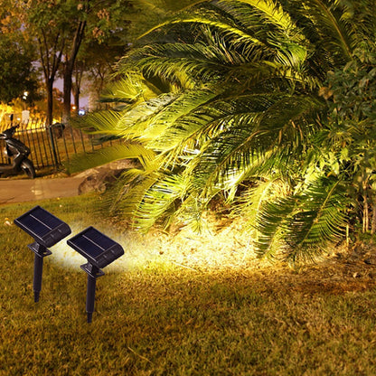 10W LED Solar Landscape Spotlight Outdoor IP55 Waterproof Adjustable 150 Angle 10W LED Auto On/Off Garden Pathway Lighting