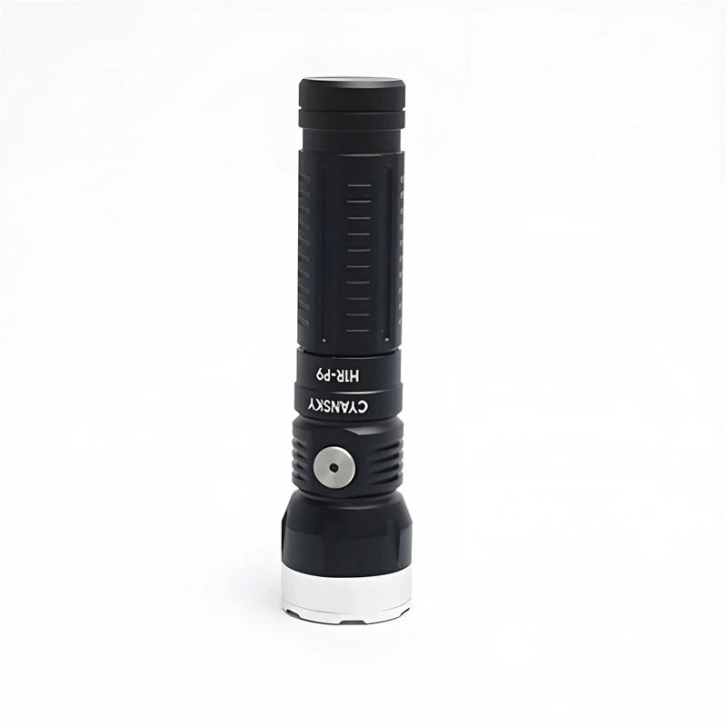 CYANSKY H1R-P9 14500 Battery Compact EDC Flashlight with 1300 Lumens High Power Output, USB-C Rechargeable Mini Size LED Torch Powerful Outdoor Light