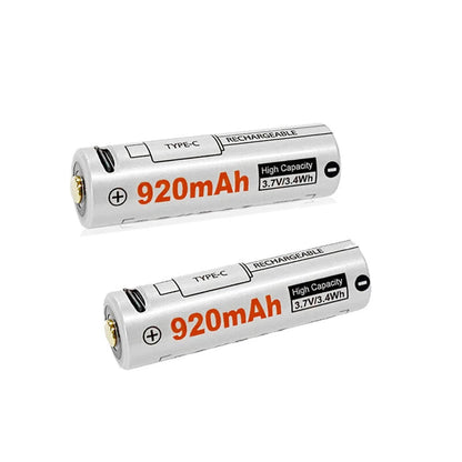 4Pcs Lumintop 14500 Lithium Battery with TYPE-C Direct Charging Port 3.7V/3.4wh 920mAh Rechargeable Cell For Flashlights, RC Toys, Home Tools
