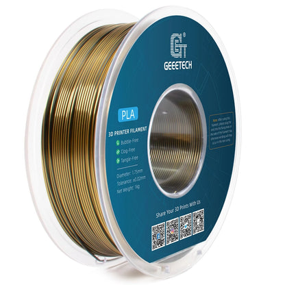 [EU/UK Direct]Geeetech Silk PLA 3D Printer Filament 1.75mm 1kg Dual Colors No Clogs No Bubbles High Gloss Wide Compatibility