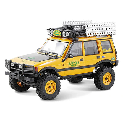 FMS FCX24M RTR 1/24 2.4G 4WD RC Car for Land Rover Camel Trophy Edition Rock Crawler Off-Road Climbing Truck Two Speed LED Lights Vehicles Models Oil Filled Shocks Toys