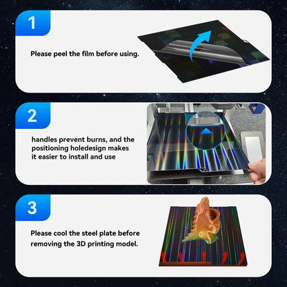 235x235mm Magnetic Steel Build Plate for Creality K1/K1C/ Ender 3 S1 Pro/ Ender 3 S1/ Ender-5 S1/ Ender 3 v3 SE/ Ender 3 v3 KE/ Ender 3 v3