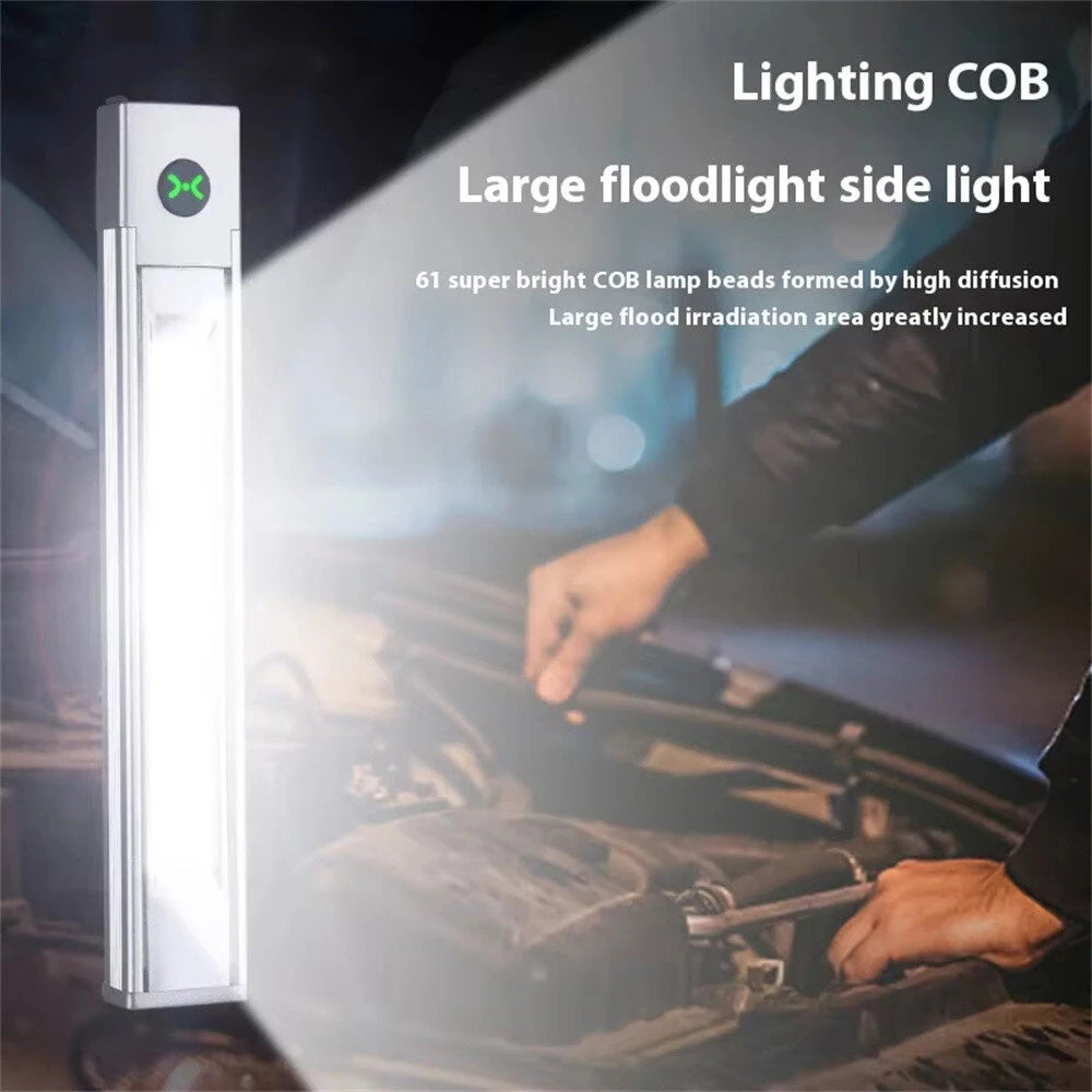 Multifunction PPT Pen Light High-Bright Magnetic Absorbing Work Lamp Maintenance Light Flood Light Type-C Charging Side Light