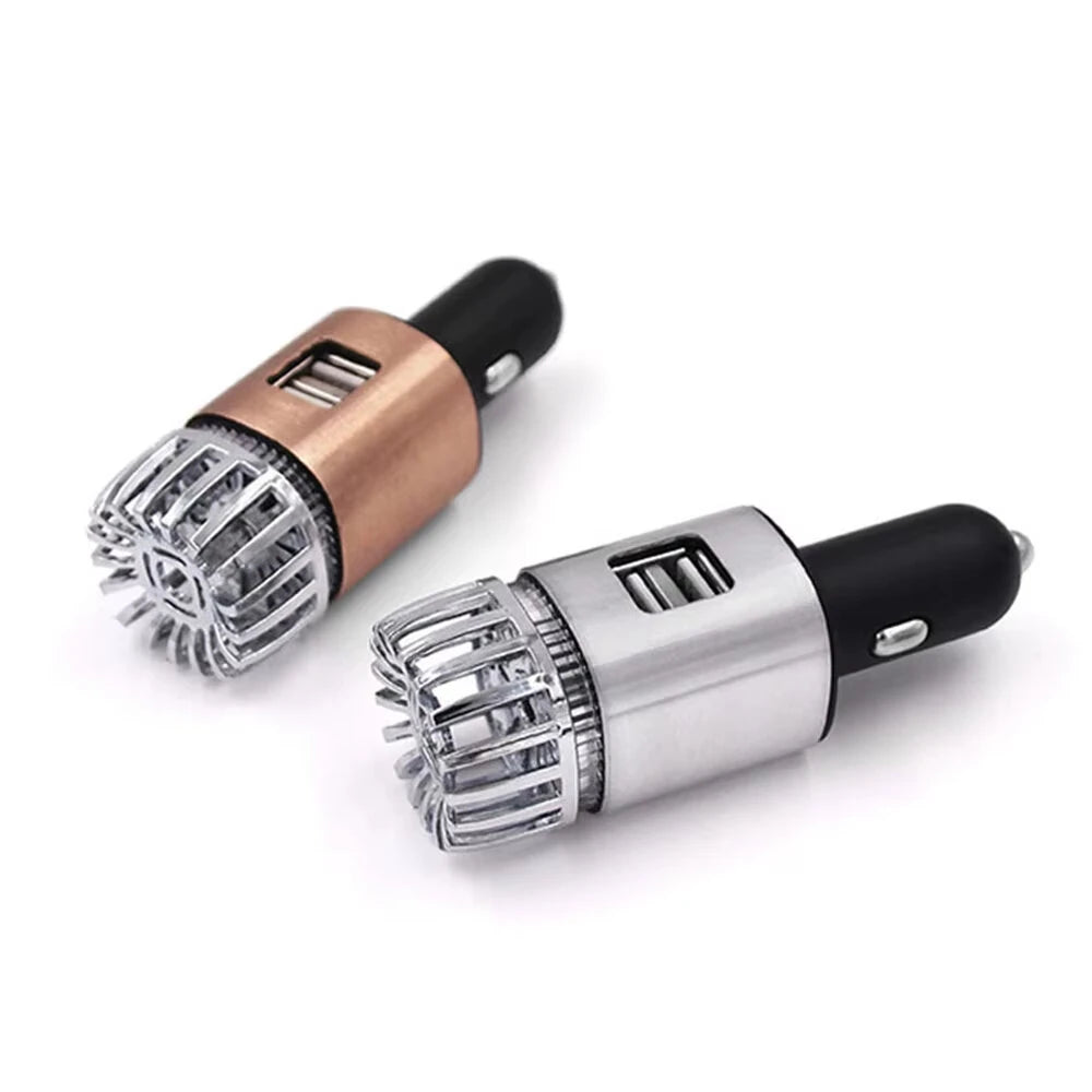 Car Air Purifier USB Charger Mini Auto Car Fresh Air anion Ionic Purifier Oxygen Bar Ozone Ionizer Cleaner Vehicle Air Freshener