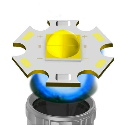 3000LM Strong Light Flashlight Large Light Cup Fixed Focus Outdoor Flashlight With Electronic Display