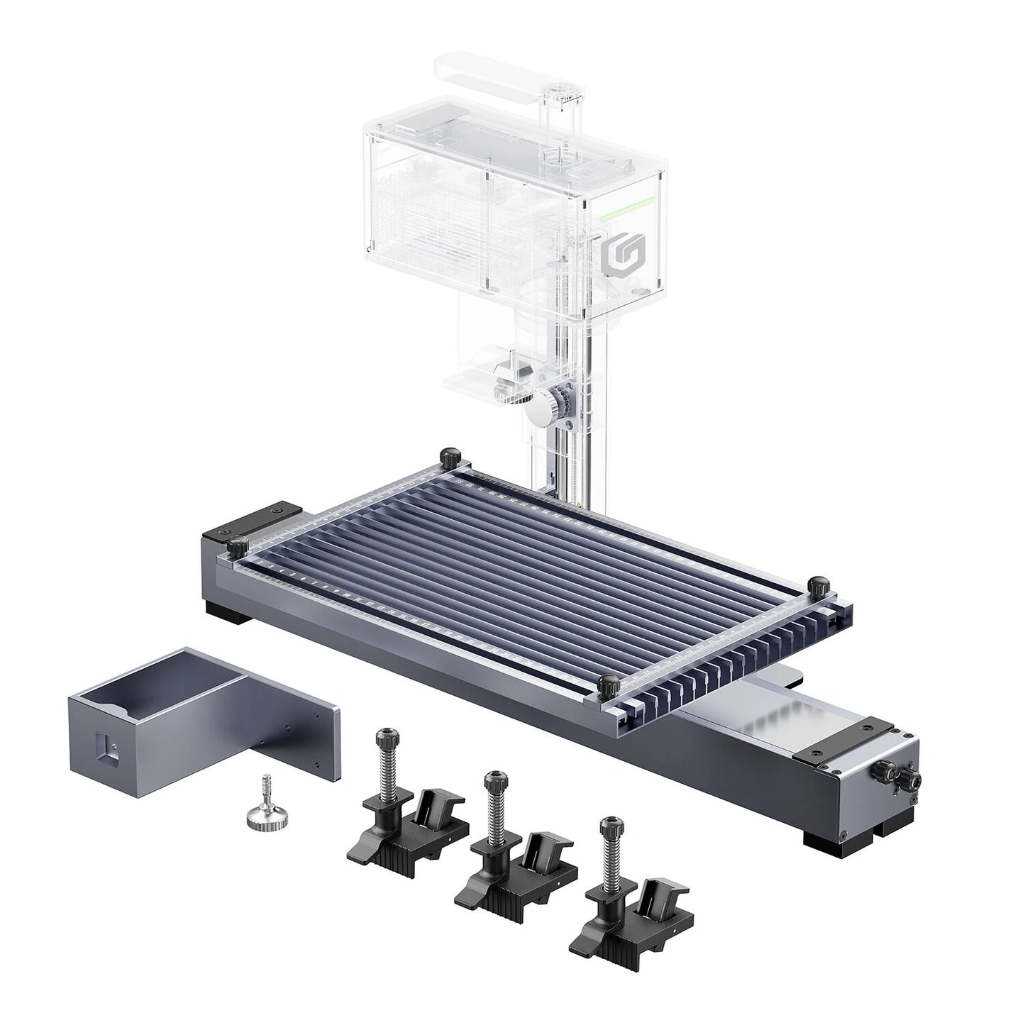 [EU/US Direct]LONGER Nano Slide Extension Rod Module Longer Engraving Platform 300mm Moving Distance 120x330mm Working Area Aluminum Alloy High Speed Type-C Connection Works with 300 Plus Materials Engraving Cutting Machine