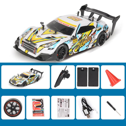 1/14 2.4G 4WD Drift RC Car High Speed LED Light On-Road Racing Remote Control Vehicles Models Multi Player Competiton Toys