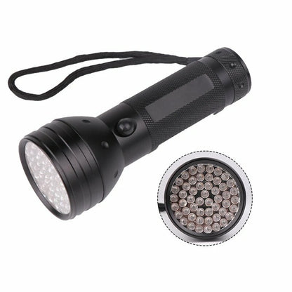 51 LED Purple Light Flashlight 395nm Handheld UV Black Light Flashlight Portable Ultra Violet Torch Lamp For Dog Cat Urine Carpet
