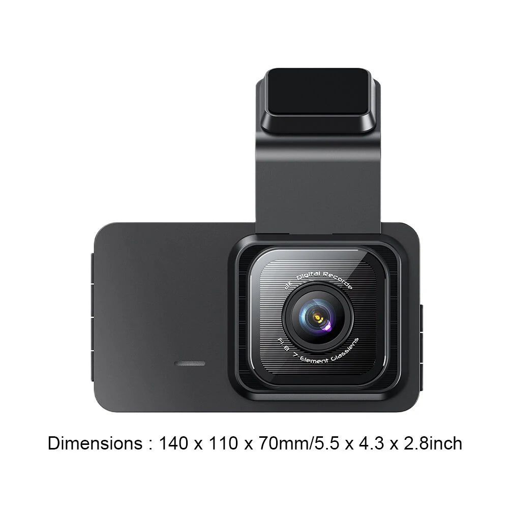 3 inch Front & Rear Dual-Lens Driving Recorder 1080P High Definition Built In WIFI 120 Car Dash Cam