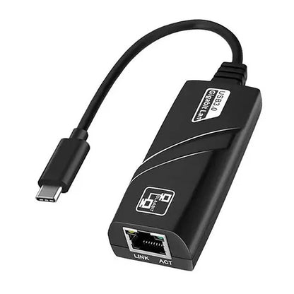 USB3.0 Gigabit Ethernet Adapter Type-C to RJ45 Network Card Mini PC Desktops Laptop Accessories Plug and Play