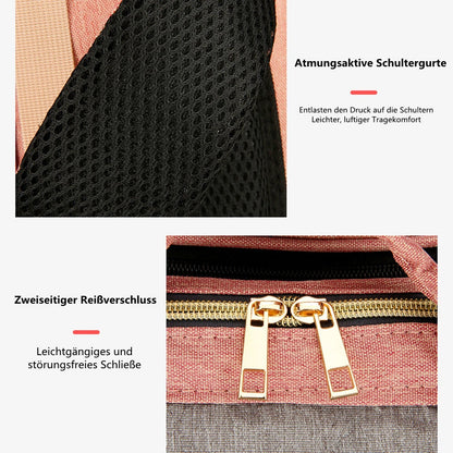 Foldable Baby Bed, Multifunctional Mommy Backpack, Large Outdoor Baby Changing Bag Tote, Stylish & Practical Diaper Backpack