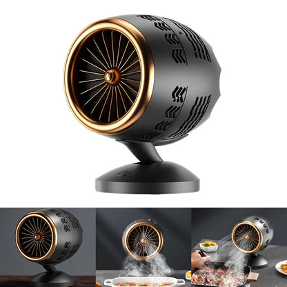 USB Household Small Desktop Range Hood Desktop Range Hood Height Angle Adjustment Portable Range Hood Kitchen Exhaust Fan for Indoor BBQ Hot Pot