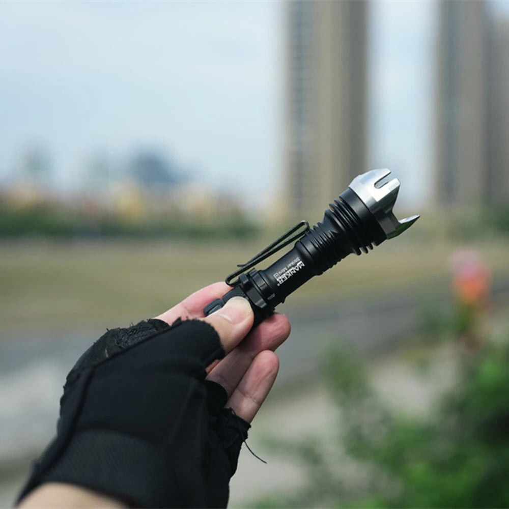 Manker E02 III 560 Lumen EDC Pocket Flashlight LED Torch Light 10440/AAA Battery Power Flashlight Mood Light with Magnetic Tail