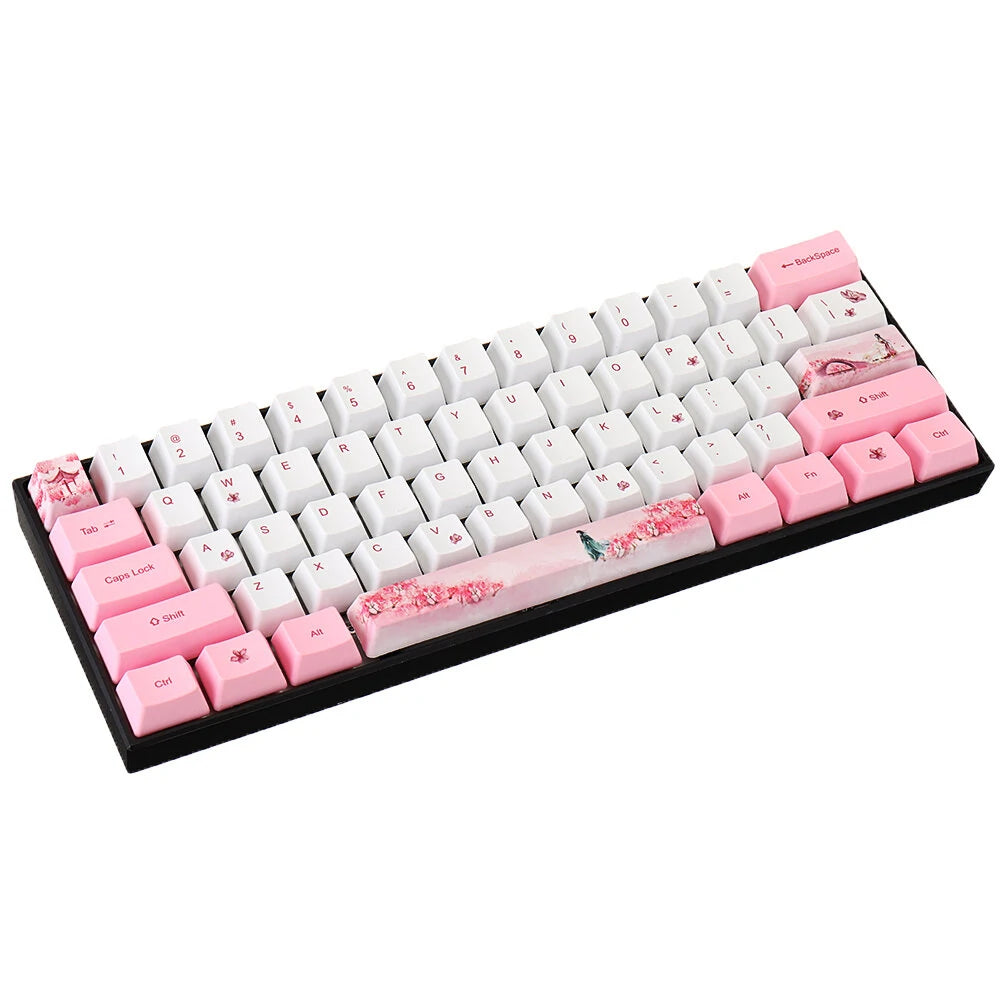 72 Keys Young Girl PBT Keycap Set OEM Profile Sublimation Custom Keycaps for Mechanical Keyboards