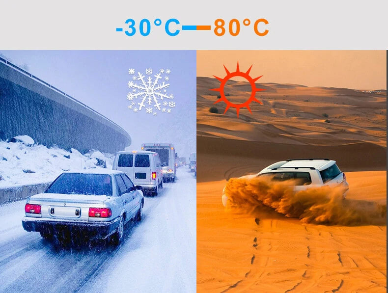 170 HD Dash Cam Dual Lens Smartphone 2K+1080P WiFi  Front and Rear Recording  Parking Monitor