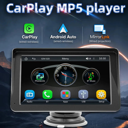 B5300 7inch 1024x600 Touch Screen Car Radio Multimedia Video Player Wireless Carplay And Wireless Android Auto