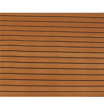 ELuto 240cm x 90cm x 5mm EVA Foam Teak Decking Sheet Boat Yacht Floor Mat Self-Adhesive Marine Flooring Faux Carpet Sticker Non-slip