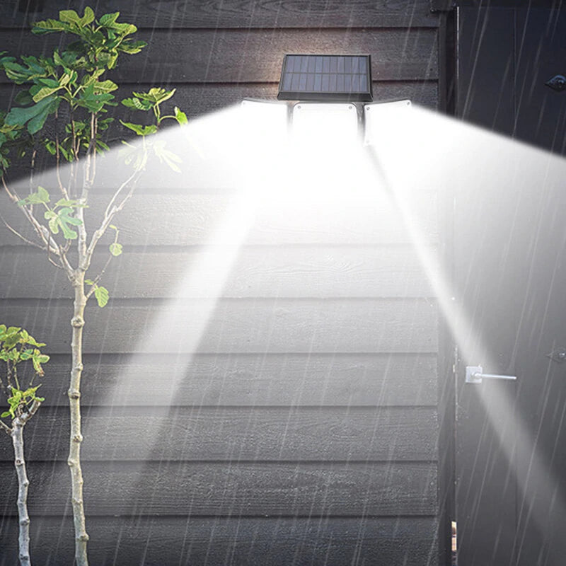 280LED Waterproof Solar Light Motion Sensor Outdoor Body Sensor Light Separate Solar Wall Lamp Street Light