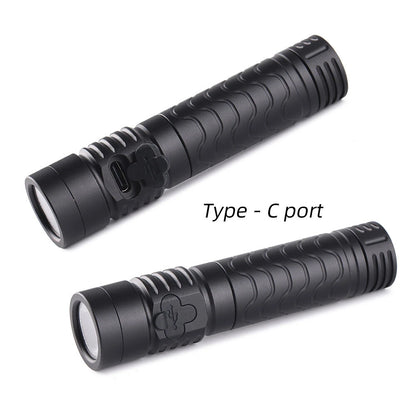 Convoy T7 TIR Lens Strong Floodlight Tactical Flashlight AA 14500 Battery 4Modes EDC Portable Mini LED Torch Type-C USB Rechargeable Tail Magnetic Attraction Maintenance Work Lamp Outdoor Camping Tent Light