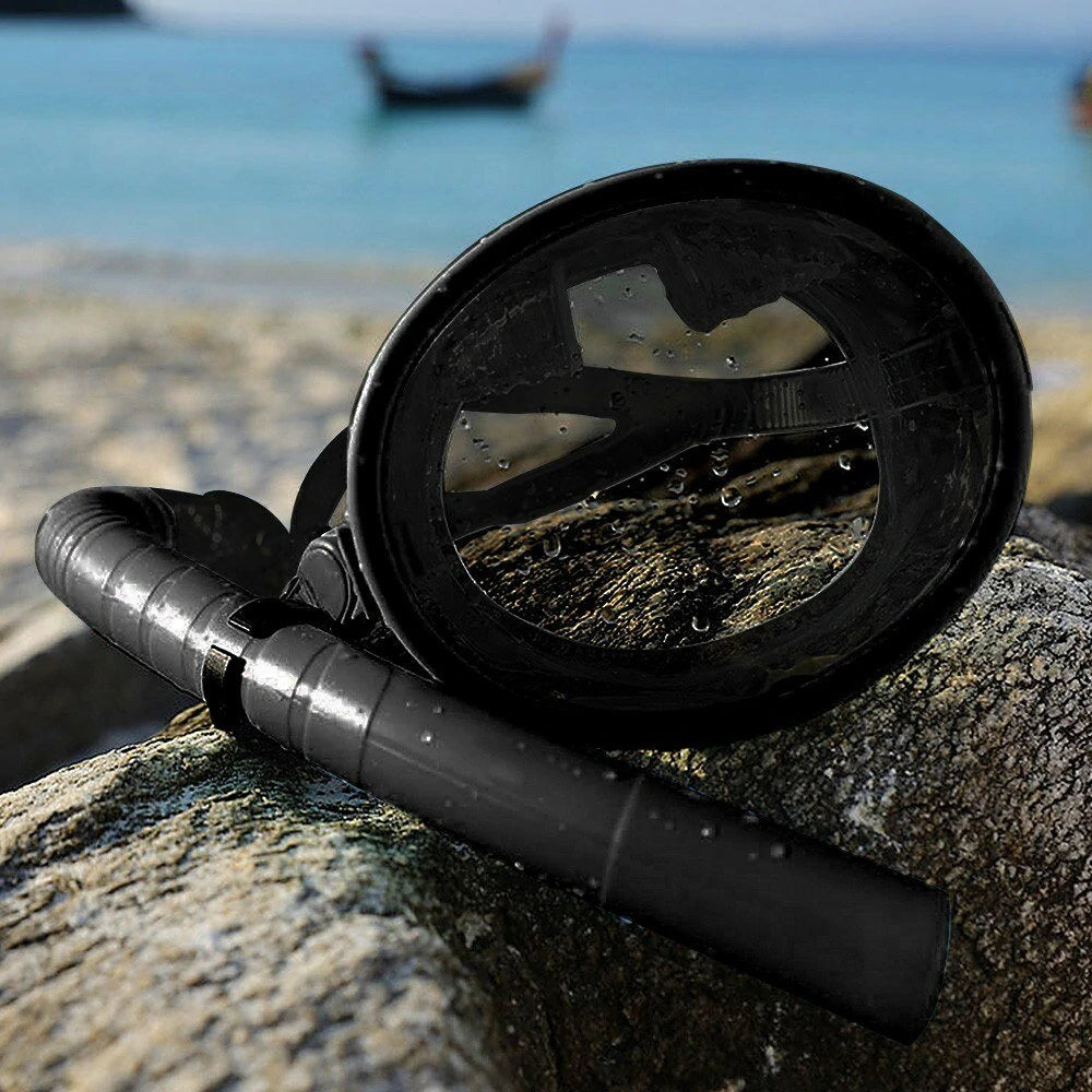 WAVE 180 Wide View Scuba Diving Goggles Big Frame Wateght and -Fog Lens for Vision Underwater Snorkeling Fishing Full Diving Glasses